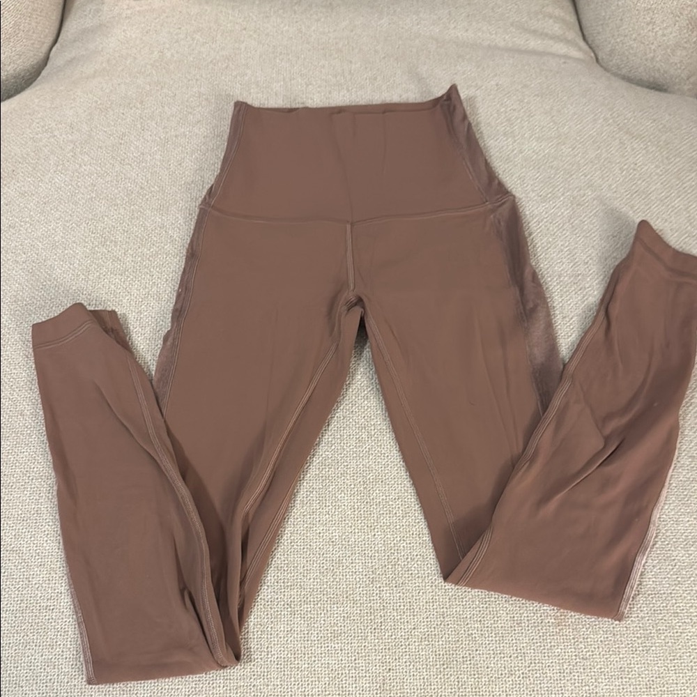 Lululemon Brown High-Rise Athletic Leggings